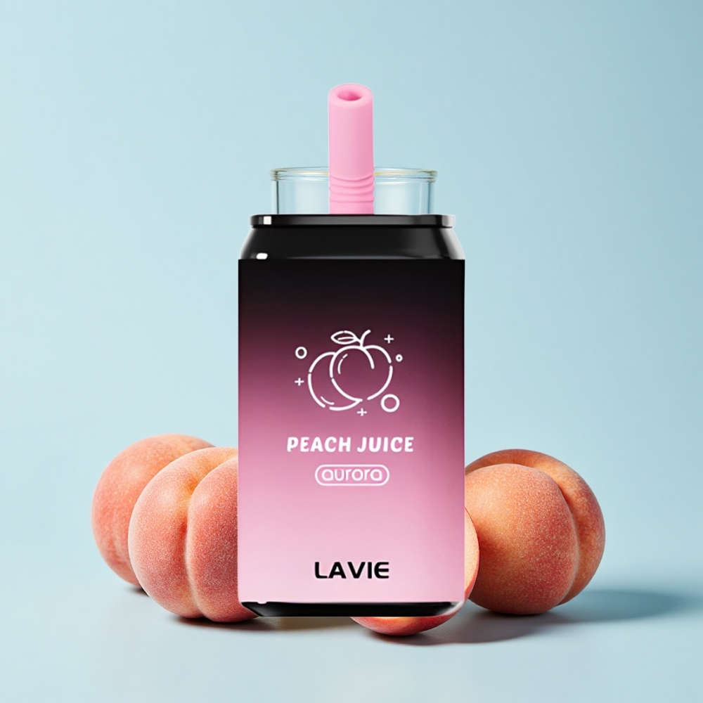 LAVIE Aurora 11000 Pūšanas Persiku Sula 22mL 5% Type-C Uzlāde