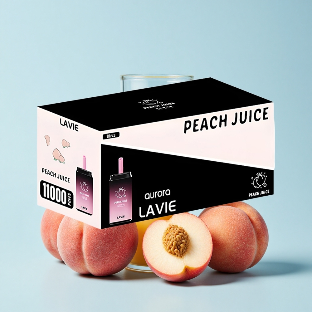 LAVIE Aurora 11000 Pūšanas Persiku Sula 22mL 5% Type-C Uzlāde