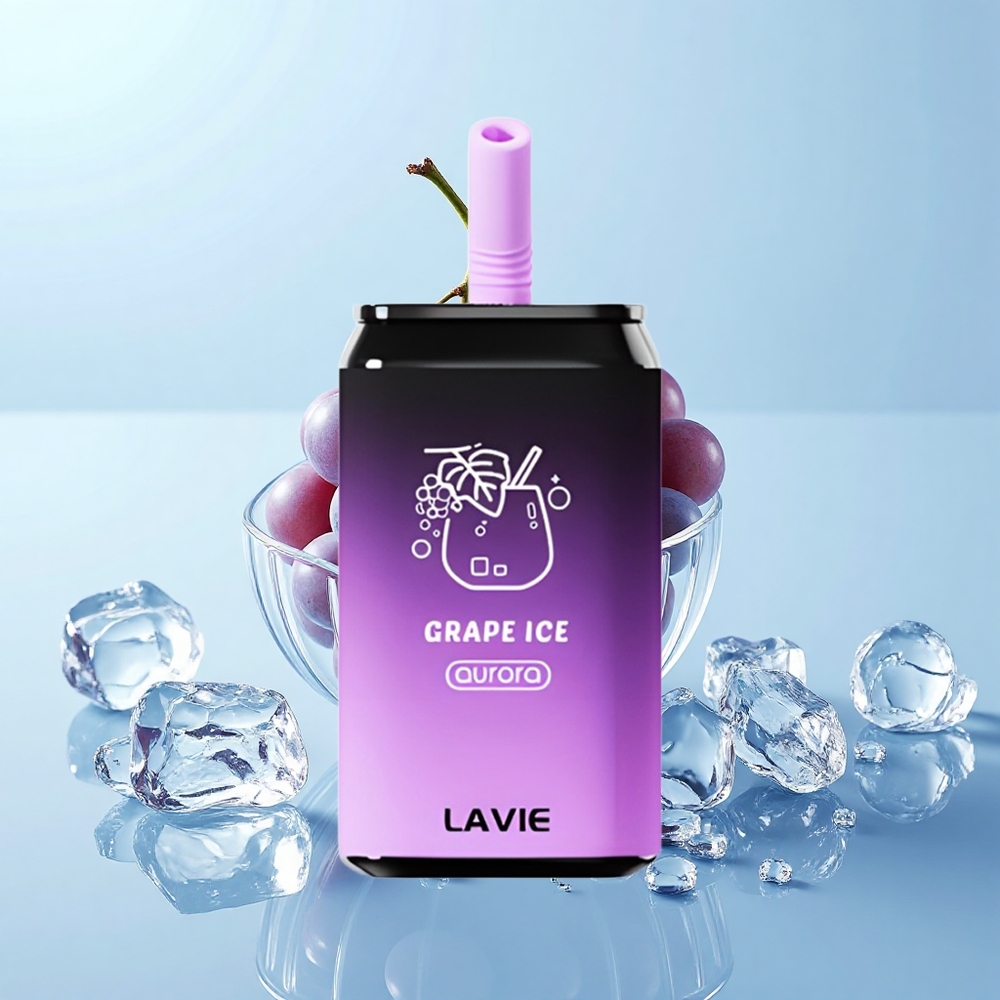 LAVIE Aurora 11000 Pūšas Vienreizējās Lietošanas Vape Vīnogu Ledus 22mL 650mAh Type-C