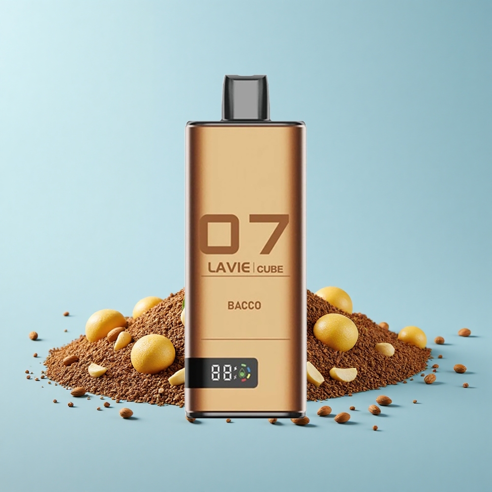 Lavie Cube 20000 Pūšu Vienreizējās Lietošanas Vape Bacco 28mL 5% Sāls Nikotīns