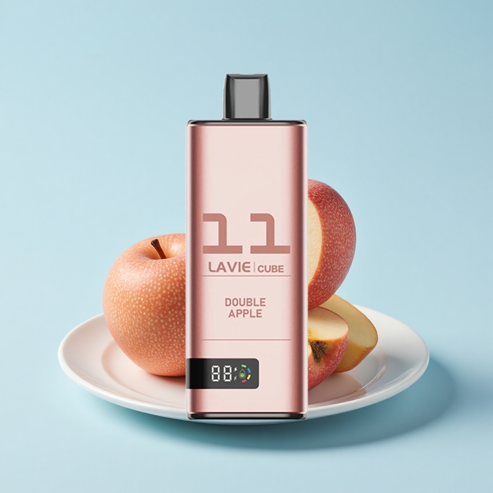 Lavie Cube 20000 Pūšu Vienreizējās Lietošanas Vape Dubultā Ābele 28mL 5% 600mAh Type C