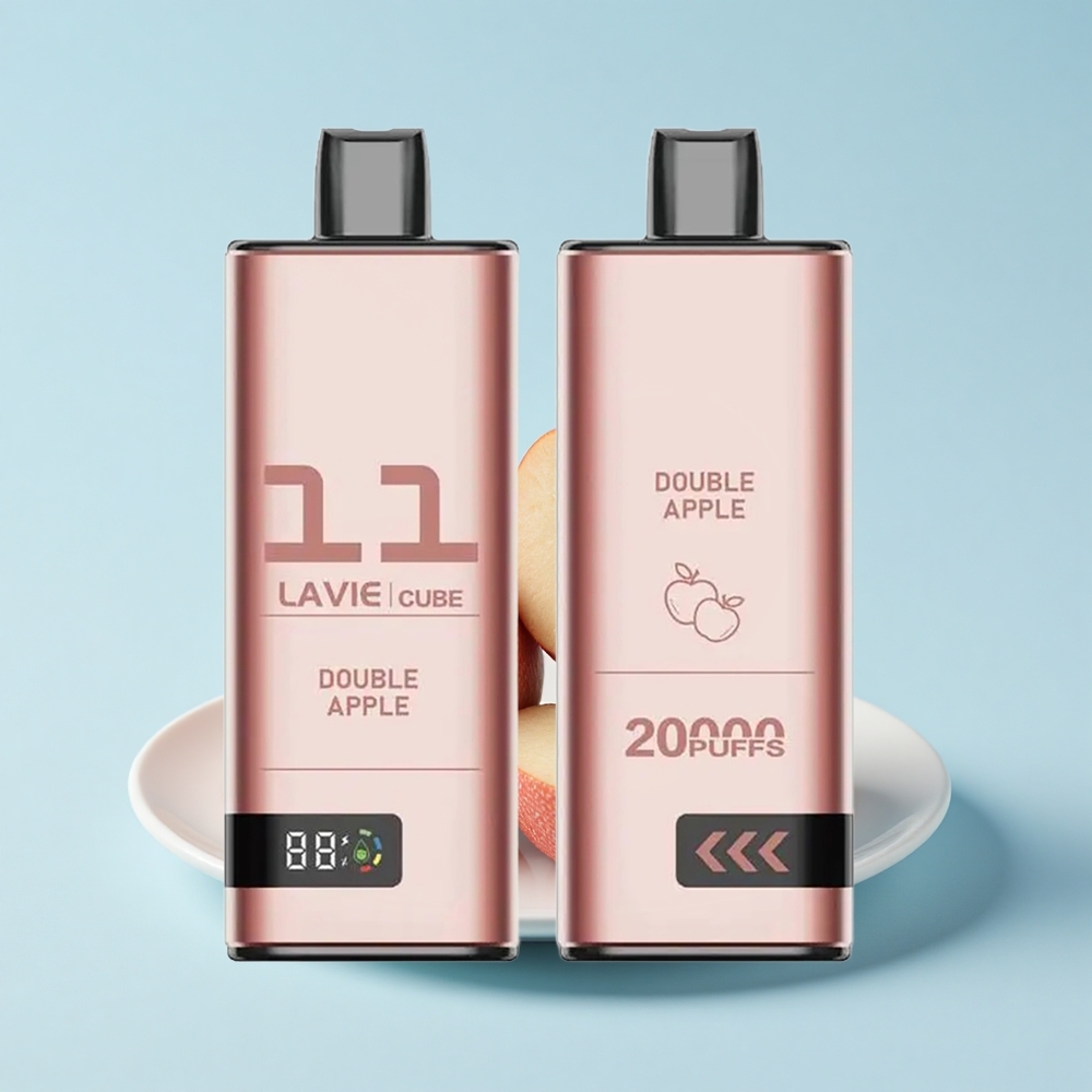 Lavie Cube 20000 Pūšu Vienreizējās Lietošanas Vape Dubultā Ābele 28mL 5% 600mAh Type C