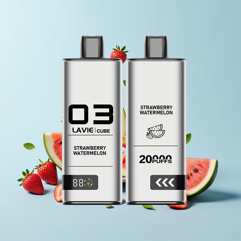 Lavie Cube 20000 Piepildījumu Vienreizējās Lietošanas Vape Zemenes Arbūzs 28mL 5% Type C