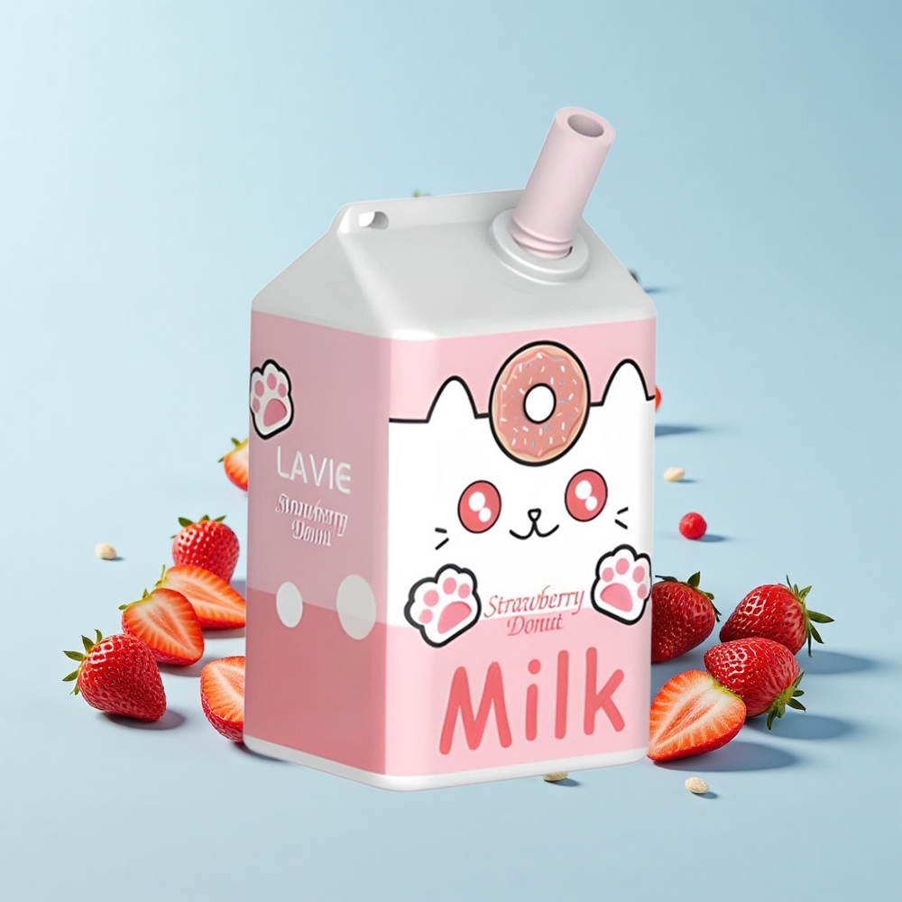 Lavie Milk 7000 Iekšpūšu Zemeņu Donuts 16mL 600mAh