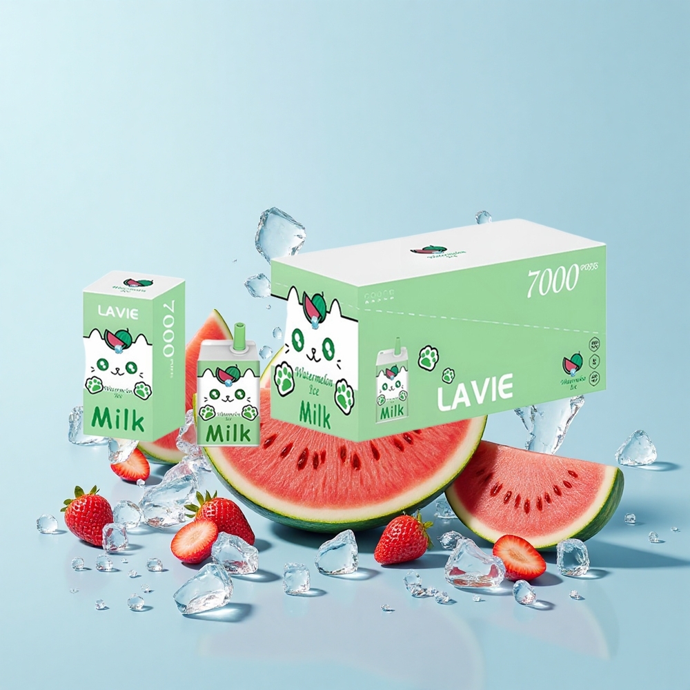 Lavie Milk 7000 Pūti Arbūza Ledus 0% Nikotīna 16mL eŠķidrums 600mAh