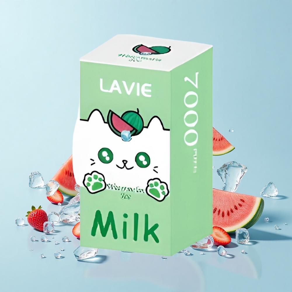 Lavie Milk 7000 Pūti Arbūza Ledus 0% Nikotīna 16mL eŠķidrums 600mAh