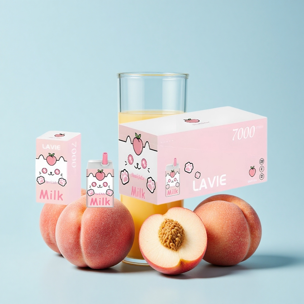 Lavie Milk 7000 Pūšu Persiku Sula 16mL 600mAh Type-C