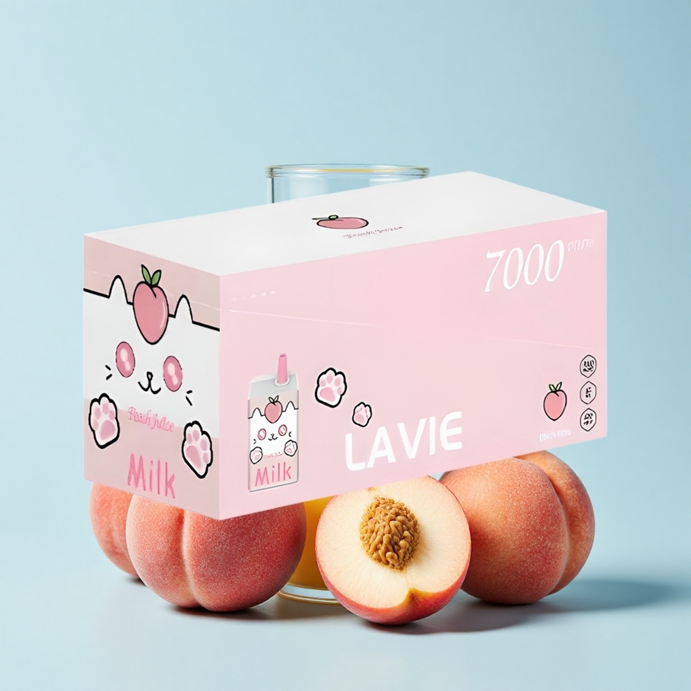 Lavie Milk 7000 Pūšu Persiku Sula 16mL 600mAh Type-C