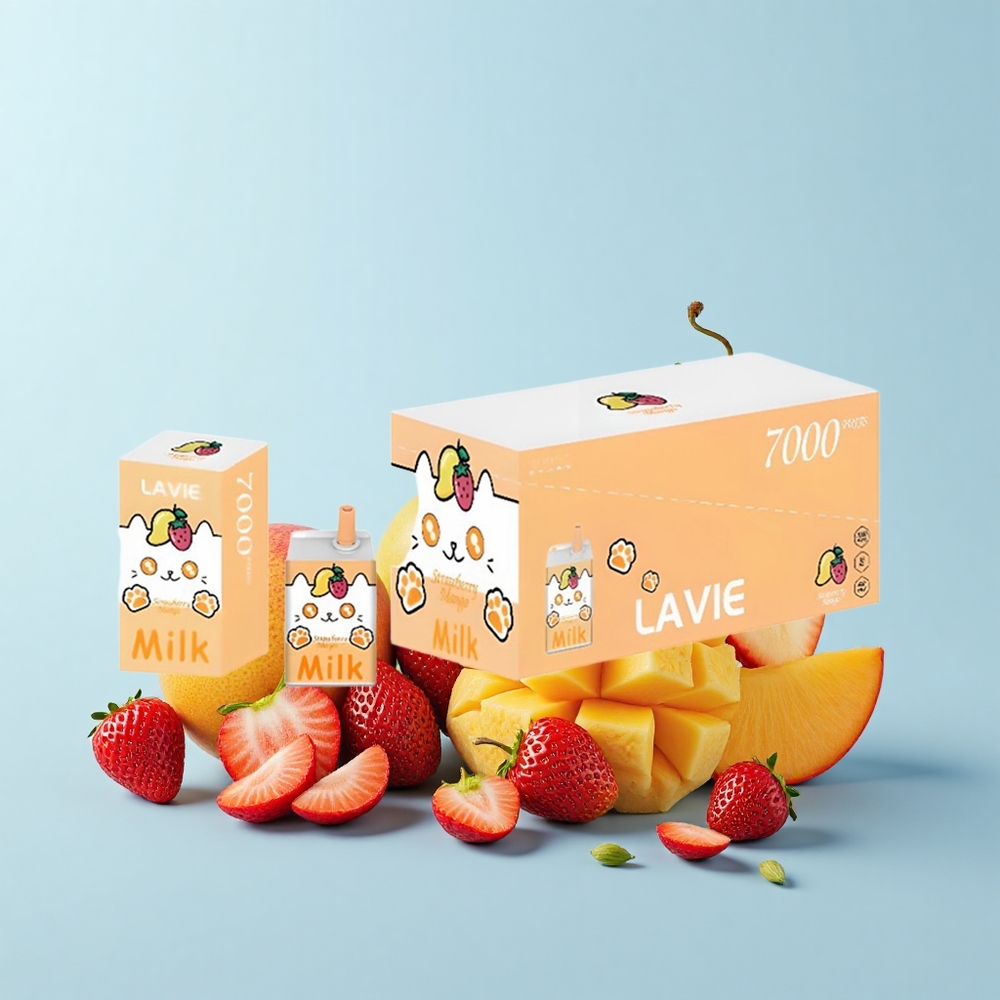 Lavie Milk 7000 Pūšu Zemeņu Manga 16mL 5% 600mAh Type C