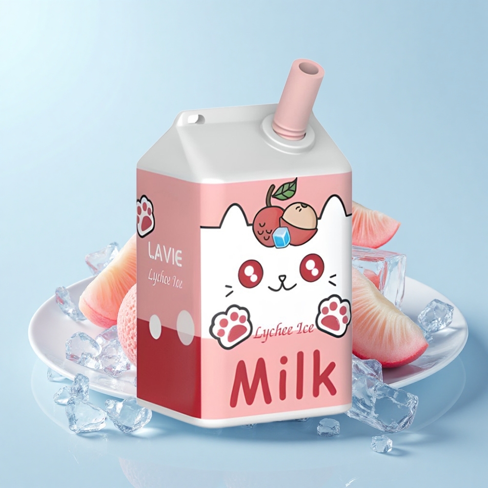 Lavie Milk 7000 Puffu Lietojamais Vape Liči Ledus 16mL 600mAh