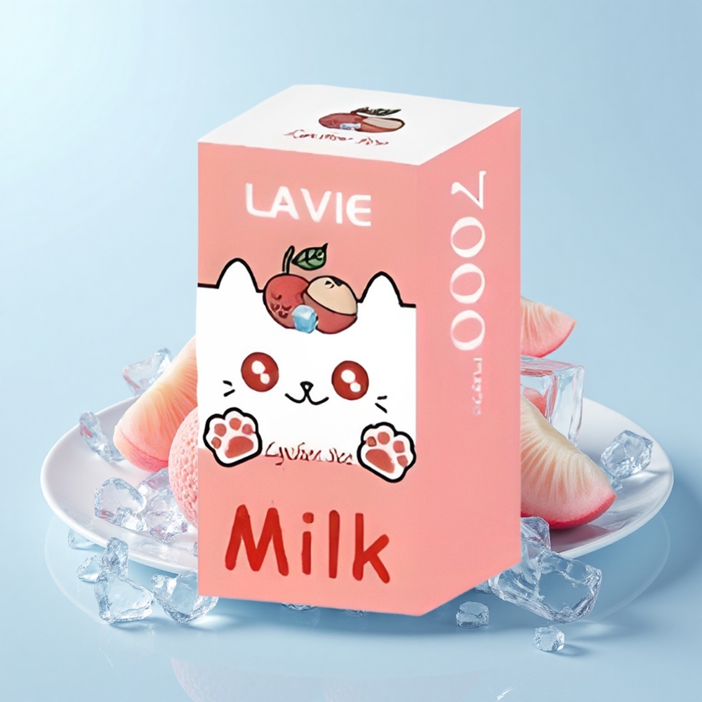 Lavie Milk 7000 Puffu Lietojamais Vape Liči Ledus 16mL 600mAh