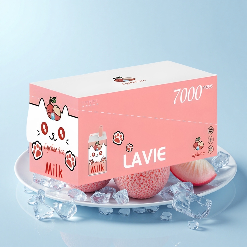 Lavie Milk 7000 Puffu Lietojamais Vape Liči Ledus 16mL 600mAh