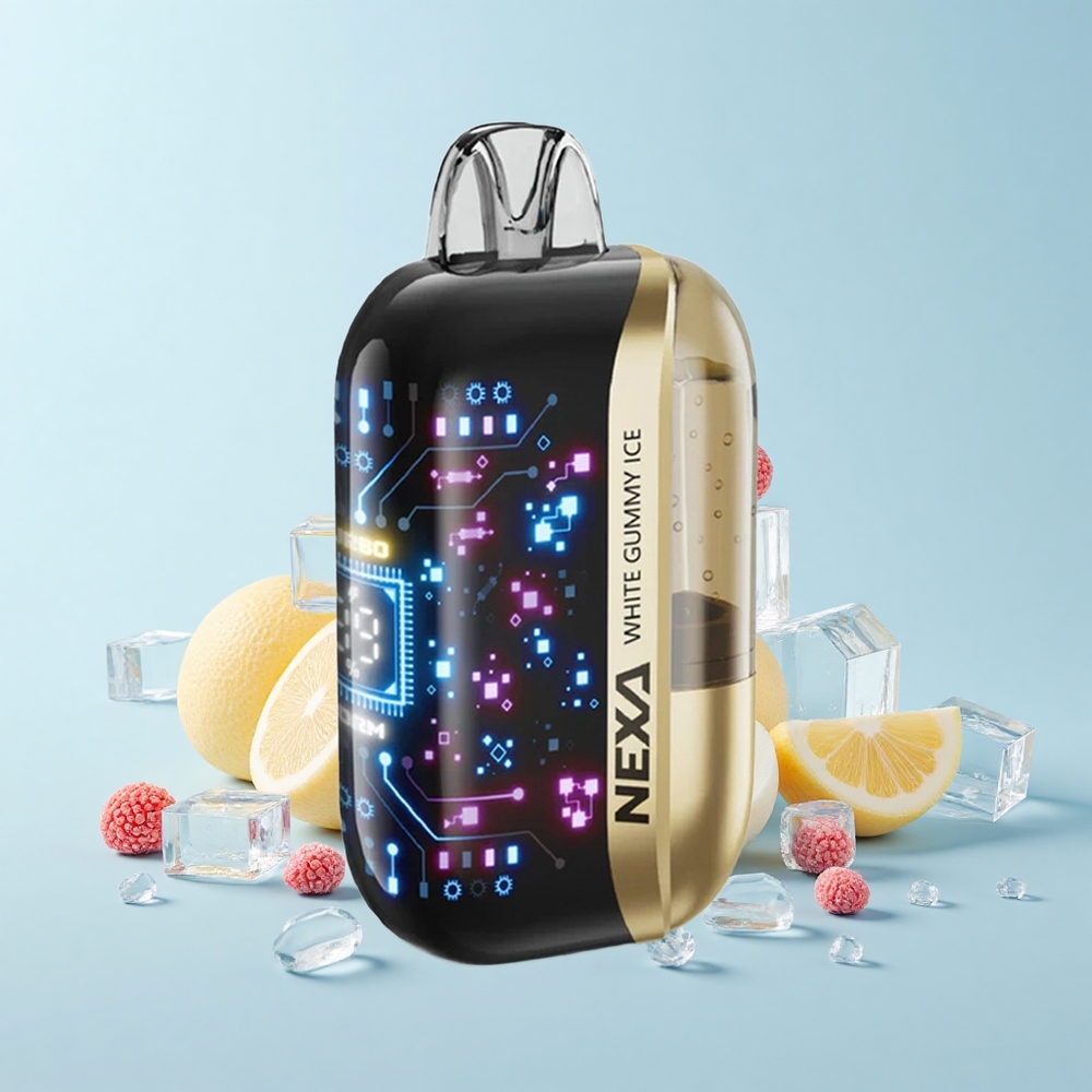 NEXA Ultra 50000 Pūšu Baltā Gumijas Ledus 20mL 800mAh 5% 0.9ohm