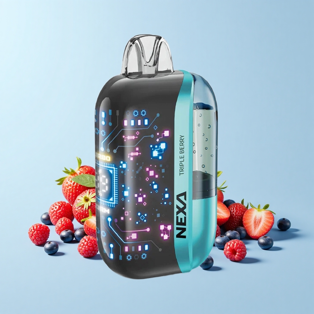 NEXA Ultra 50000 Pūšu Trīskrāsu Ogļu Displeja 20mL 800mAh 5% 0.9ohm