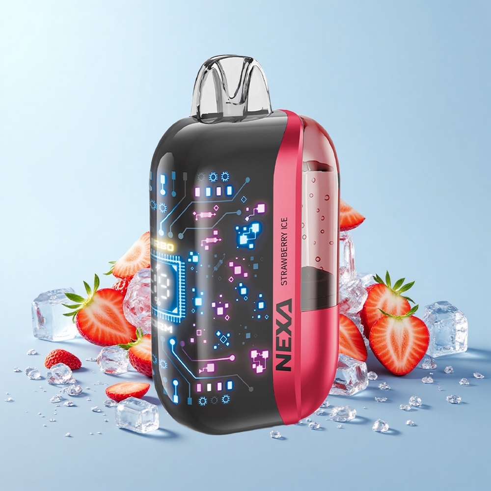 NEXA Ultra 50000 Pūšu Zemeņu Ledus 20mL 800mAh 5% 0.9ohm