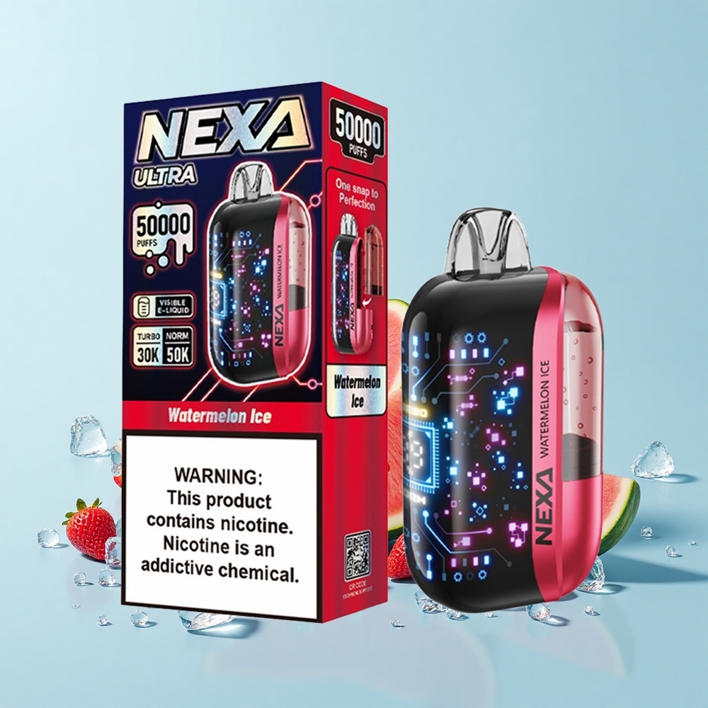 NEXA Ultra 50K 20mL 800mAh 5% Ūdensmelona Ledus 0.9ohm 3D