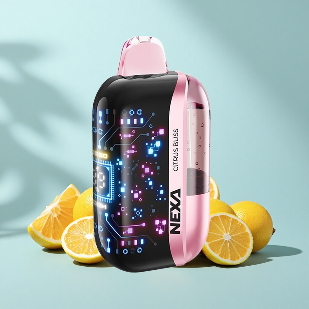 NEXA Ultra 50K 20mL 800mAh Citrona Svētība 0.9ohm 3D Ekrāns Type-C