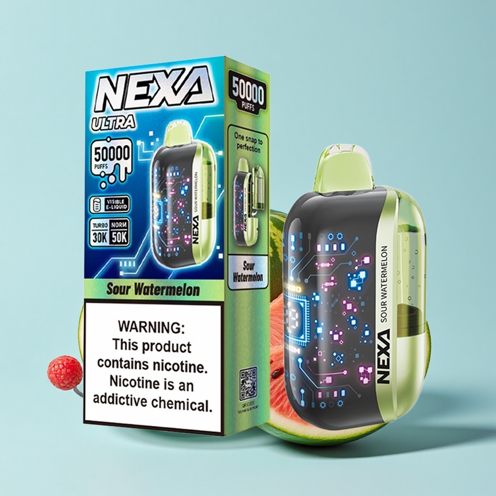 NEXA Ultra 50K 50000 Pūši Skābo Arbūzu 20mL 800mAh 5% 0.9ohm