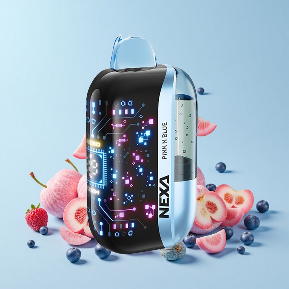 NEXA Ultra 50K Iekšējais Iztvaikotājs Rozā un Zils 20mL 800mAh 5% 0.9ohm
