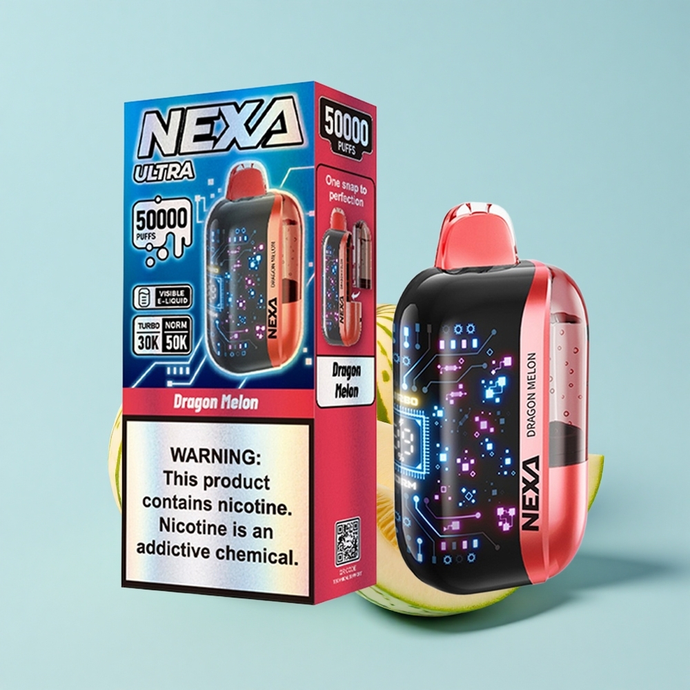 NEXA Ultra 50K Pūšu Vienreizējās Lietošanas Vape Pūķa Melone 20mL 800mAh 5% 0.9ohm