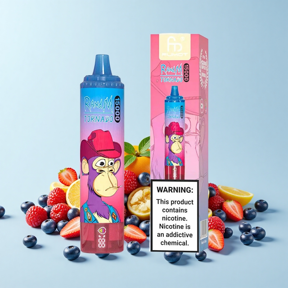 RandM Fumot Tornado 15000 Iekšpūšu Tornado Jauktās Ogles 25mL 850mAh 0.9Ω Mesh