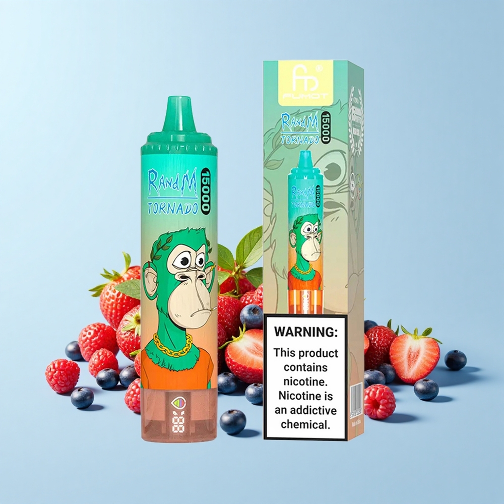 RandM Fumot Tornado 15000 Pūšas Vienreizējās Lietošanas Vape Trīsogu