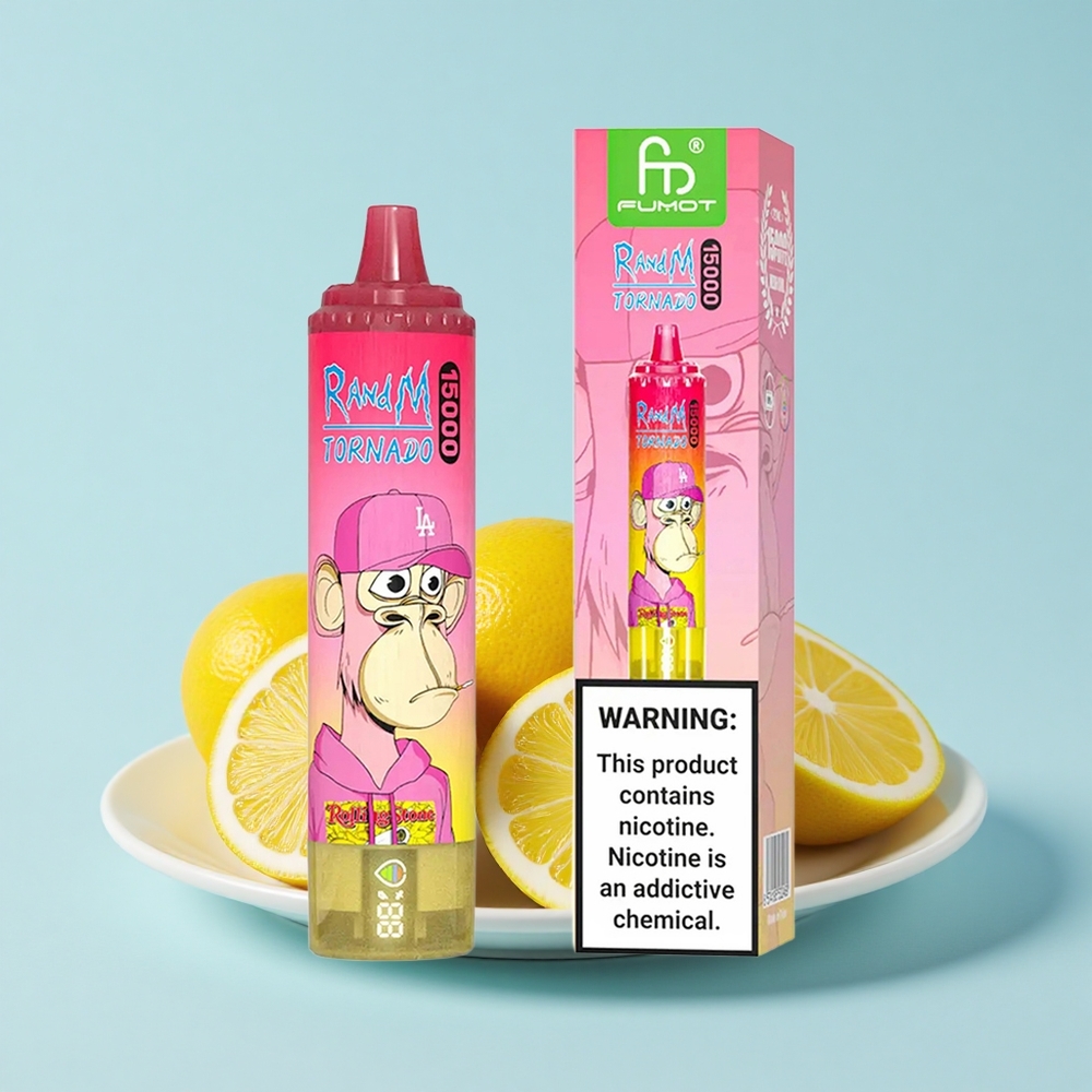RandM Fumot Tornado 15000 Pūti Citrons 25mL 850mAh 0.9Ω