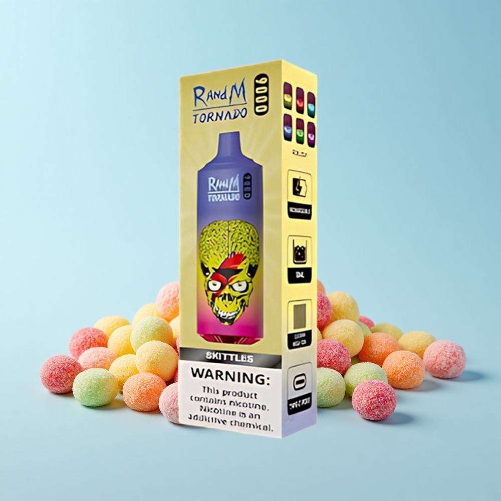 RandM Fumot Tornado 9000 Pūš Skittles (Krāsuains) 850mAh 18mL RGB