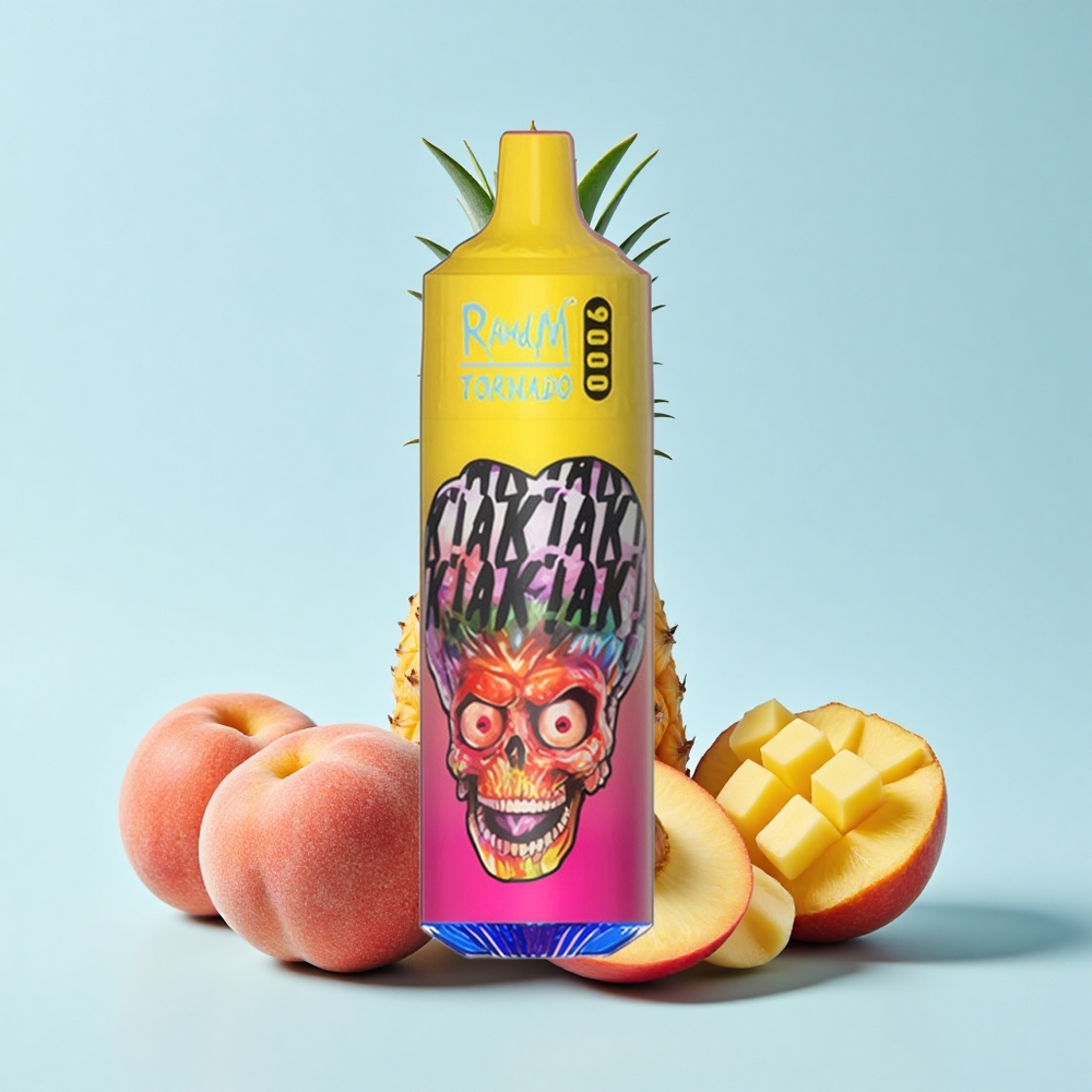RandM Fumot Tornado 9000 Pūšas Persiku Mango Ananāss 850mAh 18mL RGB