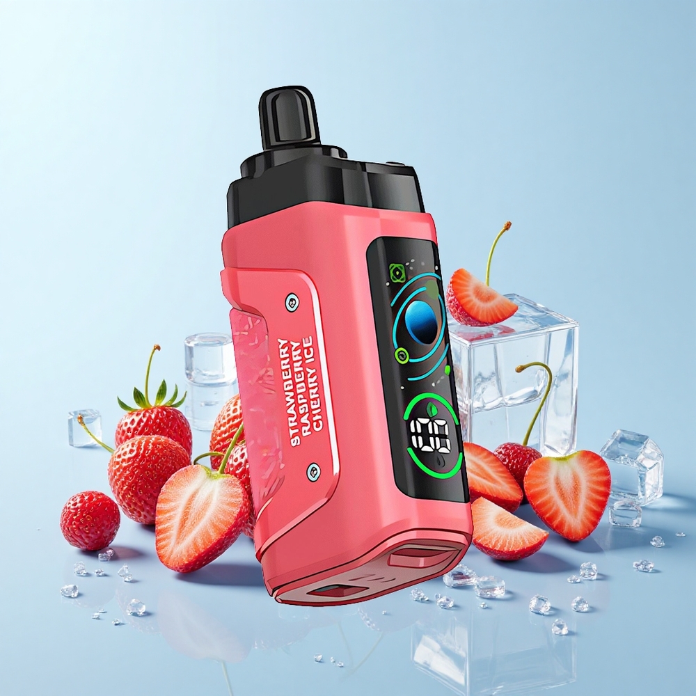 Razz Bar 45000 Pūši Vienreizējās Lietošanas Vape Zemeņu Ķiršu Ledus 1.0 Ohm 650mAh