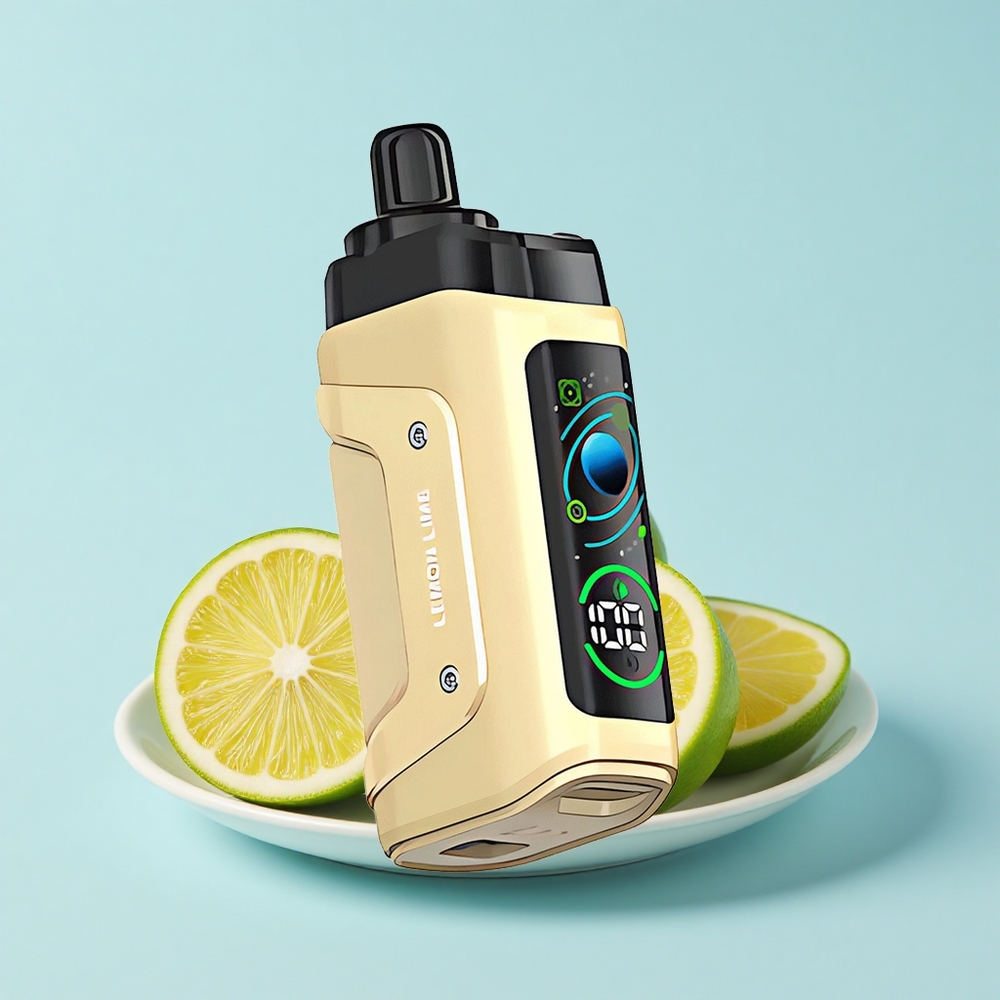 Razz Bar 45000 Pūšu Vienreizējās Lietošanas Vape Citrons Laima 1.0 Ohm Režģis 20 mg/mL
