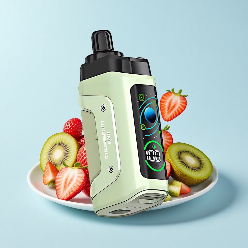 Razz Bar 45000 Pūšu Vienreizējās Lietošanas Vape Zemene Ķīviņa 1.0 Ohm Mesh Coil Type-C