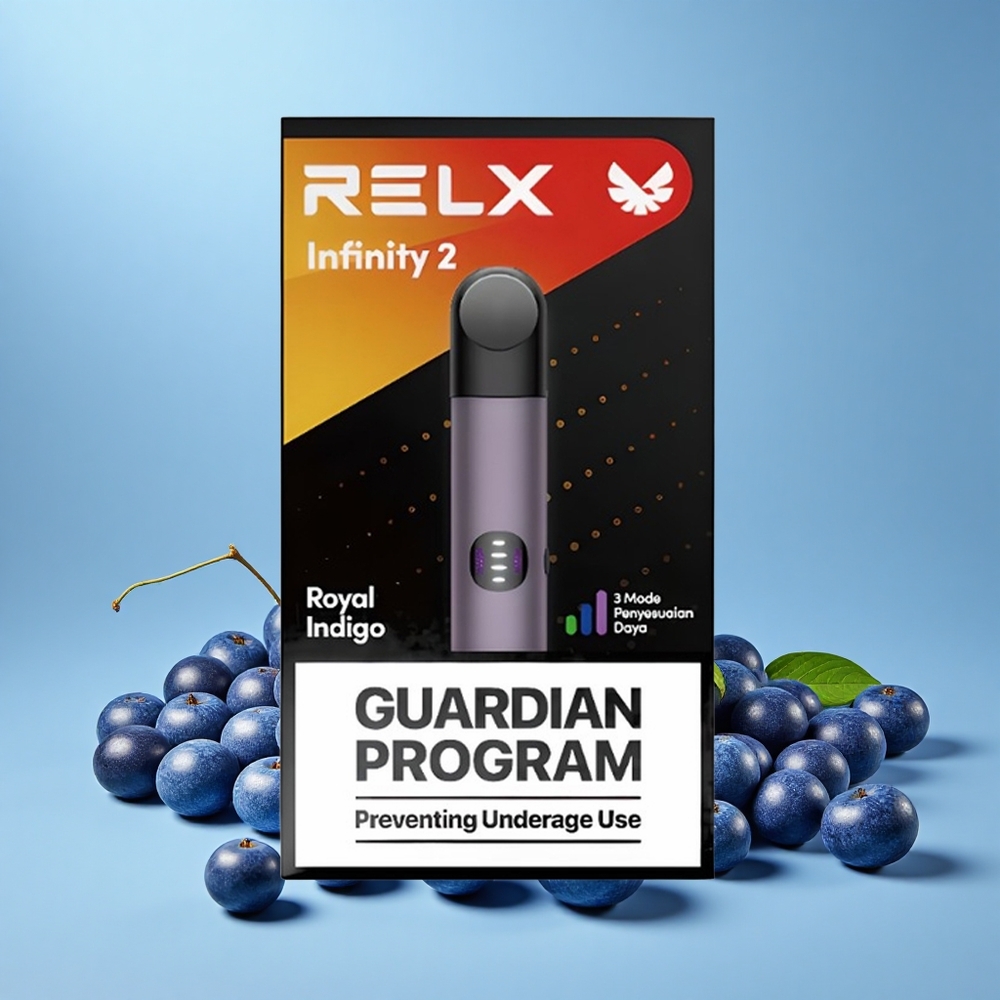 Relx Infinity 2 650 Pūti Rotalindigo (1,9 mL, 440mAh, USB-C)