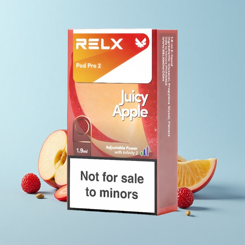RELX Pod Pro 2 600 Pūšanas Sulu Ābols 0% Nikotīns 1.9mL 3 Režīmi