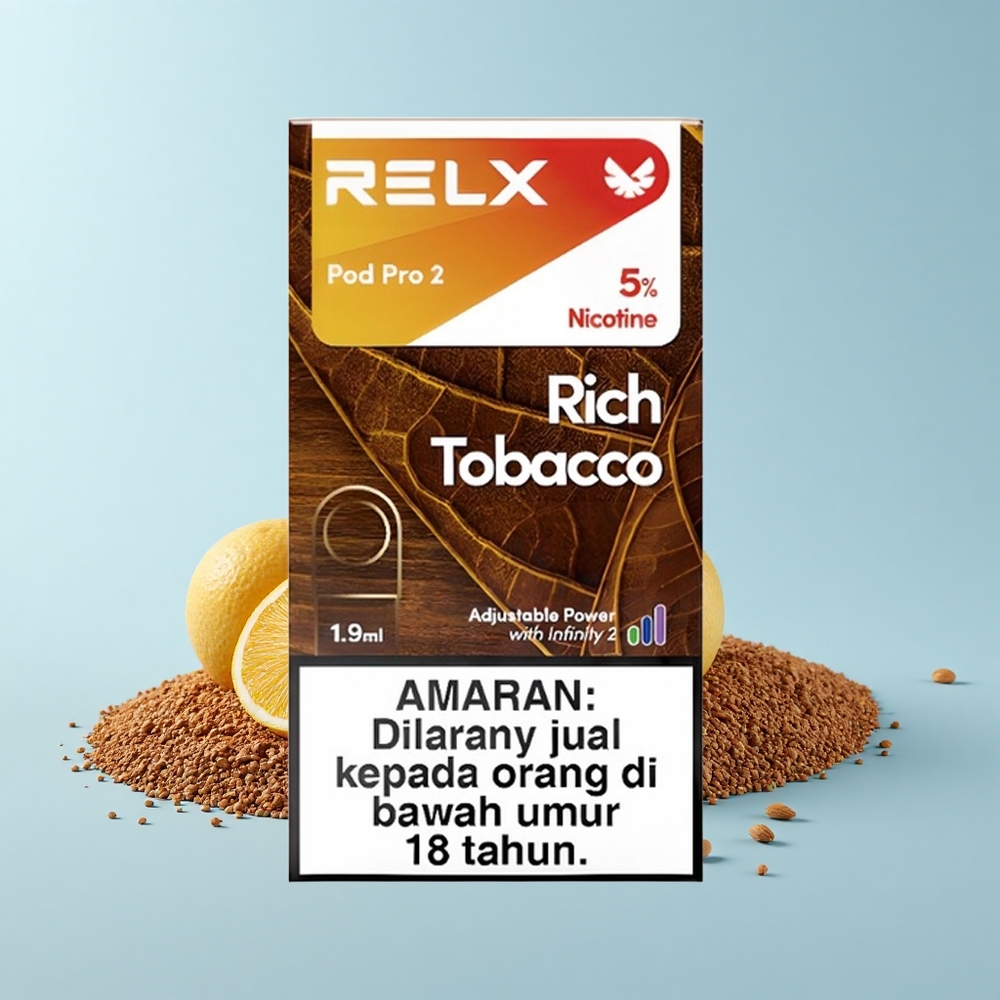 RELX Pod Pro 2 600 Pūti Rīgā Tabaka 1.9mL 5% Nikotīns 3 Režīmi 2 Podi