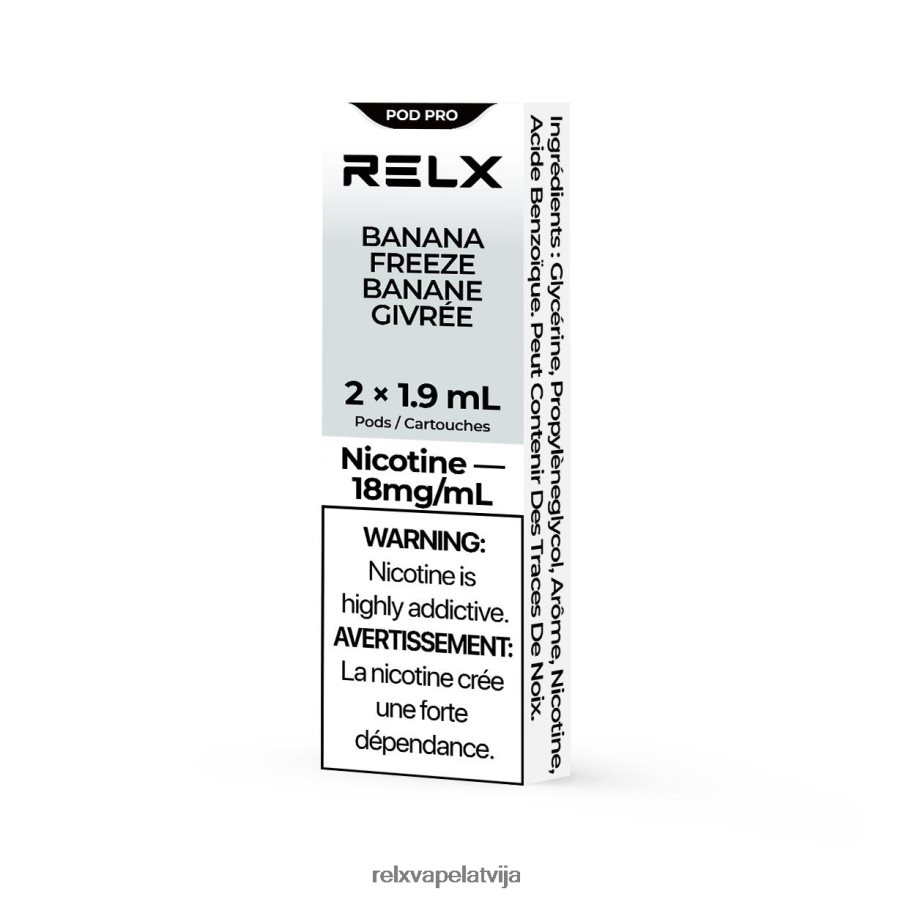 RELX e cig - RELX pod pro - 2 pākstis banānu saldēšana 00TBB18