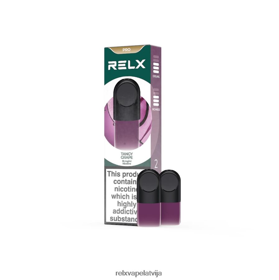 RELX e cig - RELX pod pro - 2 pākstis pikants vīnogas 00TBB8