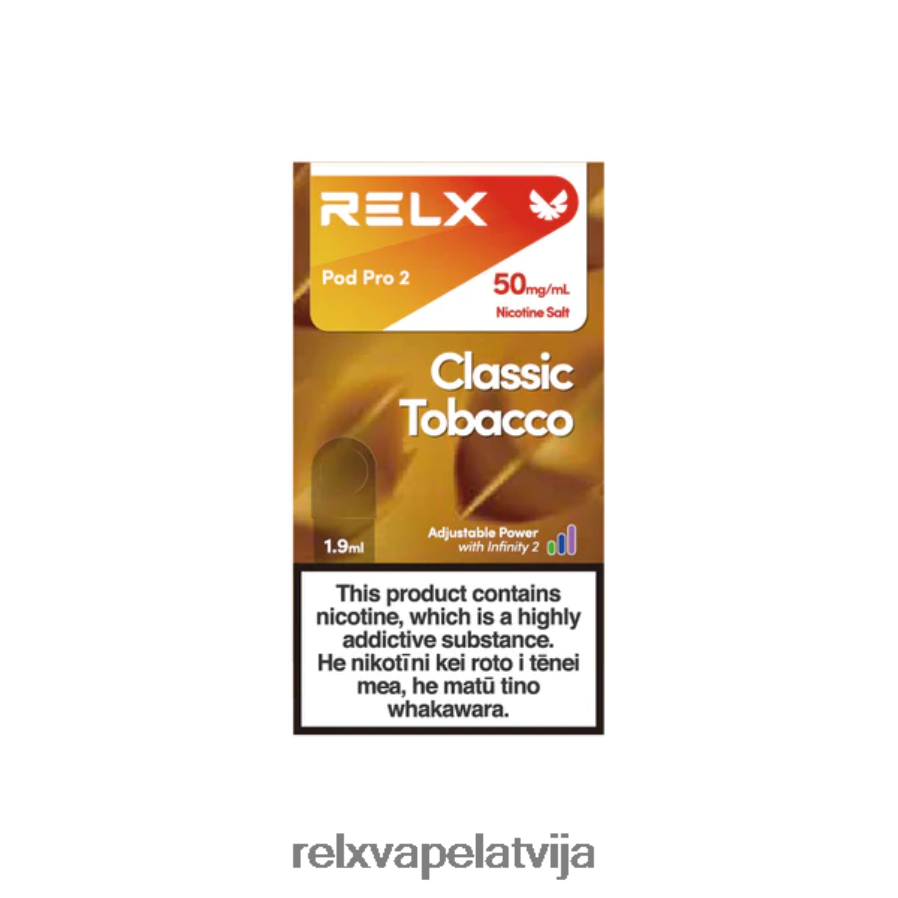 RELX flavors pods - RELX pod pro 2 - 3 pākstis klasiskā tabaka 00TBB110