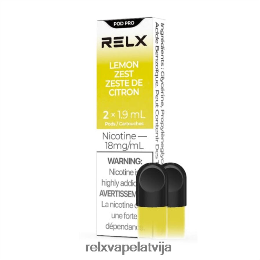 RELX flavors pods - RELX pod pro - 2 pākstis citrona miziņa 00TBB19