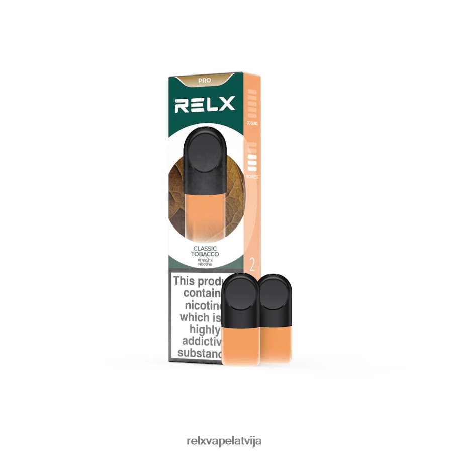 RELX vape Latvija - RELX pod pro - 2 pākstis klasiskā tabaka 00TBB22
