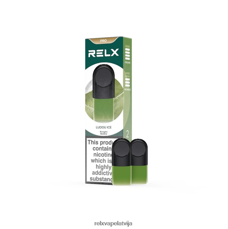 RELX vape disposable - RELX pod pro - 2 pākstis ludou ledus 00TBB17