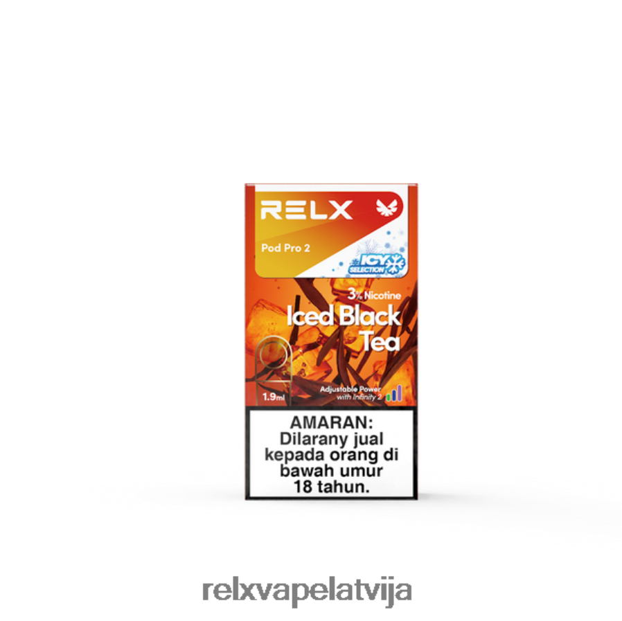 RELX vape pods - RELX pod pro 2 - 3 pākstis ledus melnā tēja 00TBB112