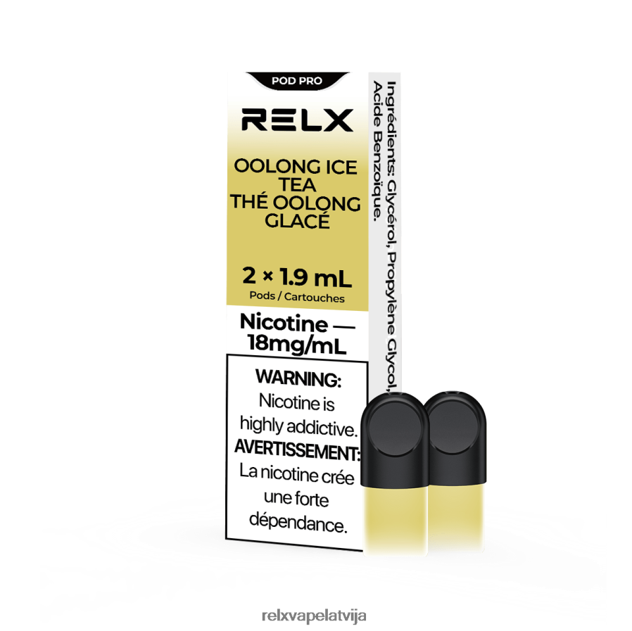 RELX vape price - RELX pod pro - 2 pākstis oolong ledus tēja 00TBB14