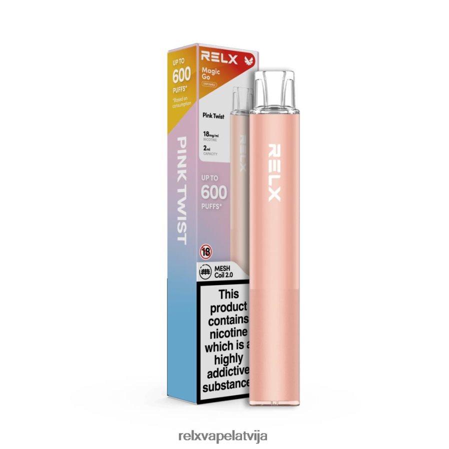 RELX e cig - RELX MagicGo ga600 rozā vērpjot 00TBB49