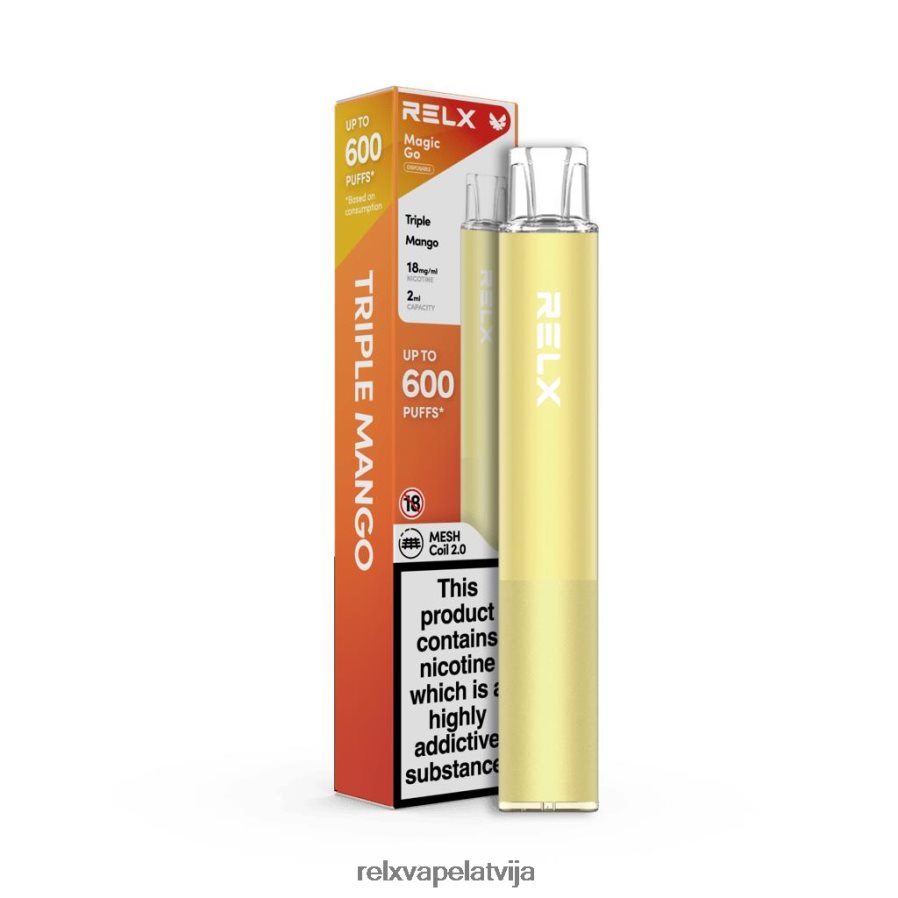 RELX pod price - RELX MagicGo ga600 trīskāršais mango 00TBB47