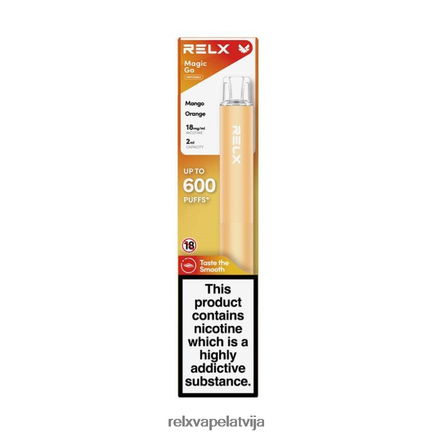 RELX vape disposable - RELX MagicGo ga600 mango apelsīns 00TBB38
