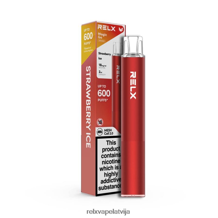RELX vape kit - RELX MagicGo ga600 zemeņu ledus 00TBB51