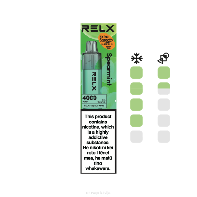 RELX Vape Price | piparmētra RELX MagicGo 4000 vienreizējās lietošanas vape 2Z063