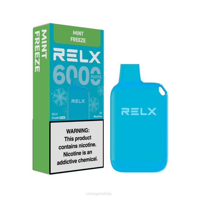 RELX E Cig | piparmētru saldējums RELX Crush Pocket 6000 ledus 2Z0612