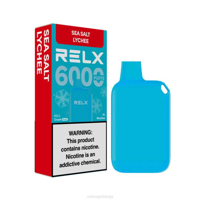 RELX Riga | jūras sāls ličī RELX Crush Pocket 6000 ledus 2Z0614